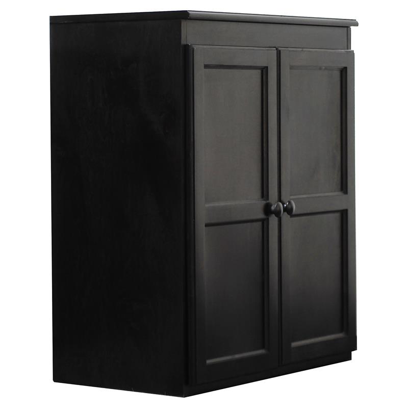 Traditional 36" Wood Storage with 2Shelves in Espresso Cymax