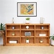 Concepts in Wood Book Shelf - Wood Bookcase Furniture - 36 x 72&quot Oak