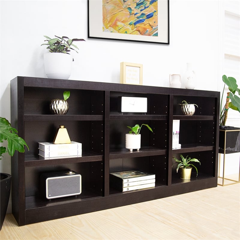 Concepts in Wood Book Shelf - Wood Bookcase Furniture - 36 x 72
