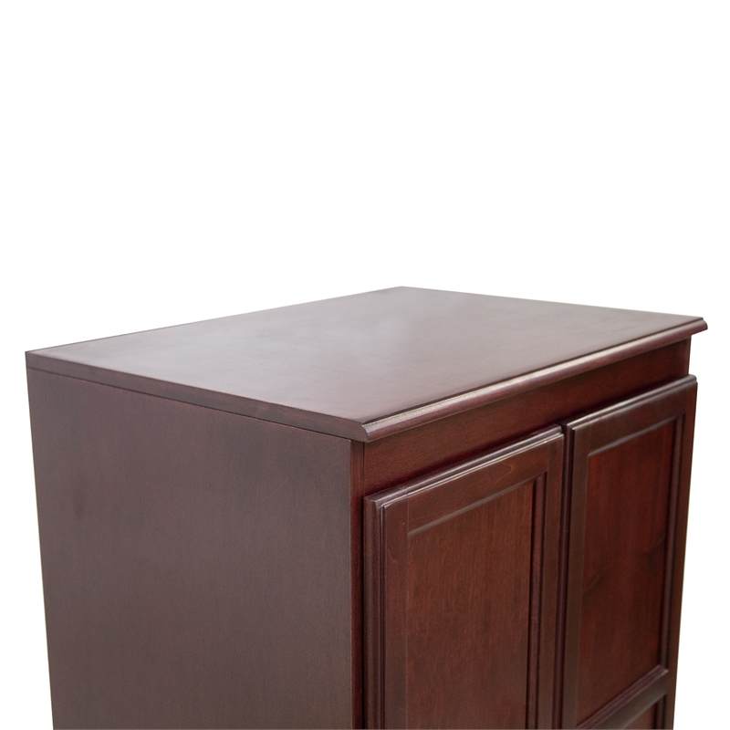 Concepts in Wood Armoire Wardrobe Closet - 5 ft Tall - Cherry