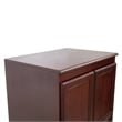 Concepts in Wood Armoire Wardrobe Closet - 5 ft Tall - Cherry