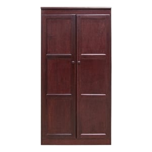 Concepts in Wood Armoire Wardrobe Closet - 5 ft Tall - Cherry