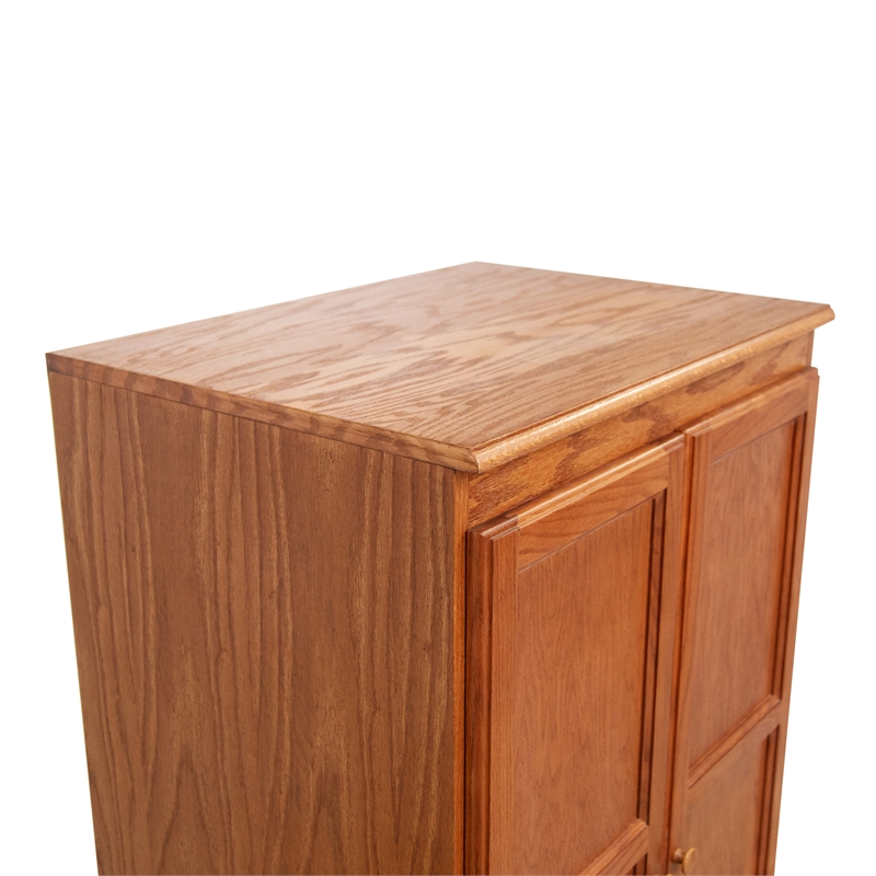 Concepts in Wood Armoire Wardrobe Closet - 5 ft Tall - Oak