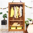Concepts in Wood Armoire Wardrobe Closet - 5 ft Tall - Oak