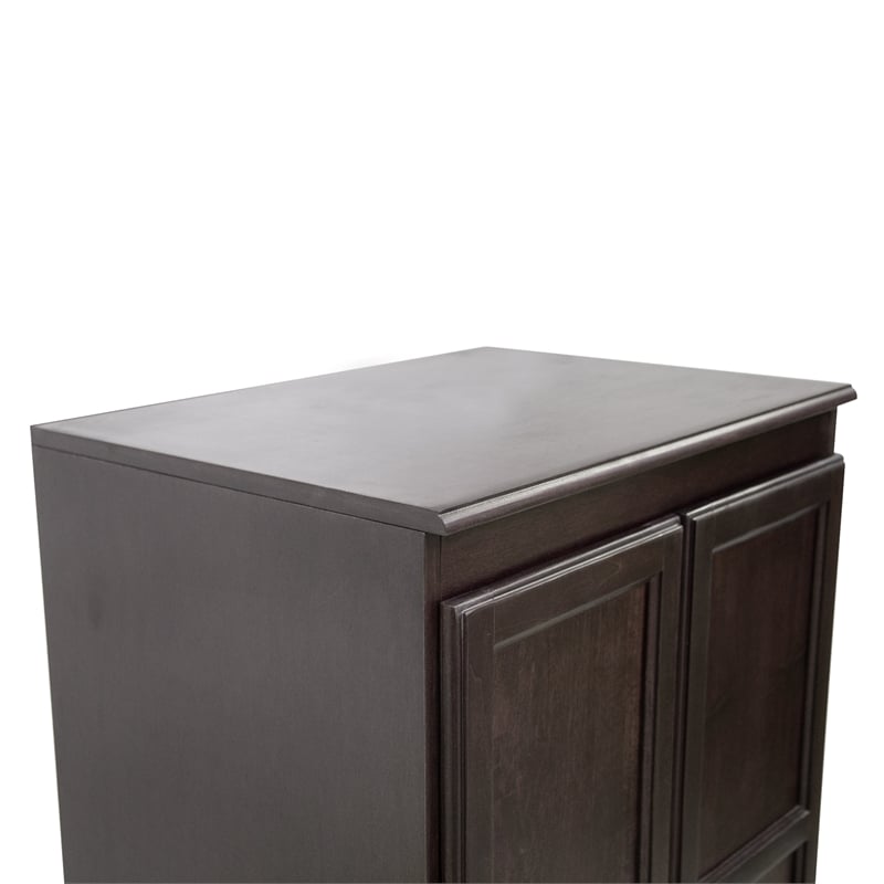 Concepts in Wood Armoire Wardrobe Closet - 5 ft Tall - Espresso