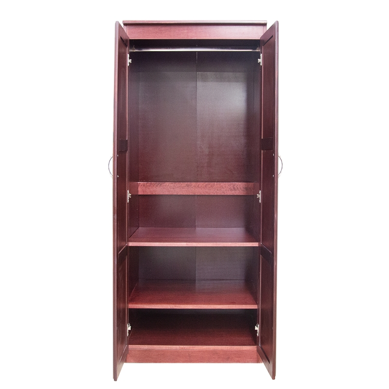 Concepts in Wood Armoire Wardrobe Closet - 6 ft Tall - Cherry