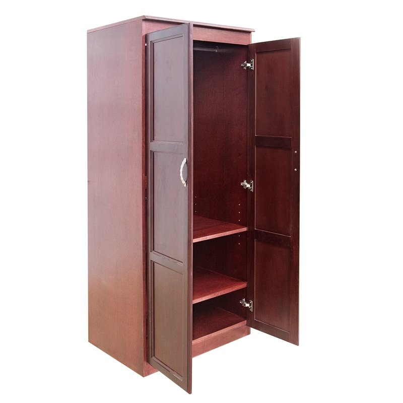 Concepts in Wood Armoire Wardrobe Closet - 6 ft Tall - Cherry