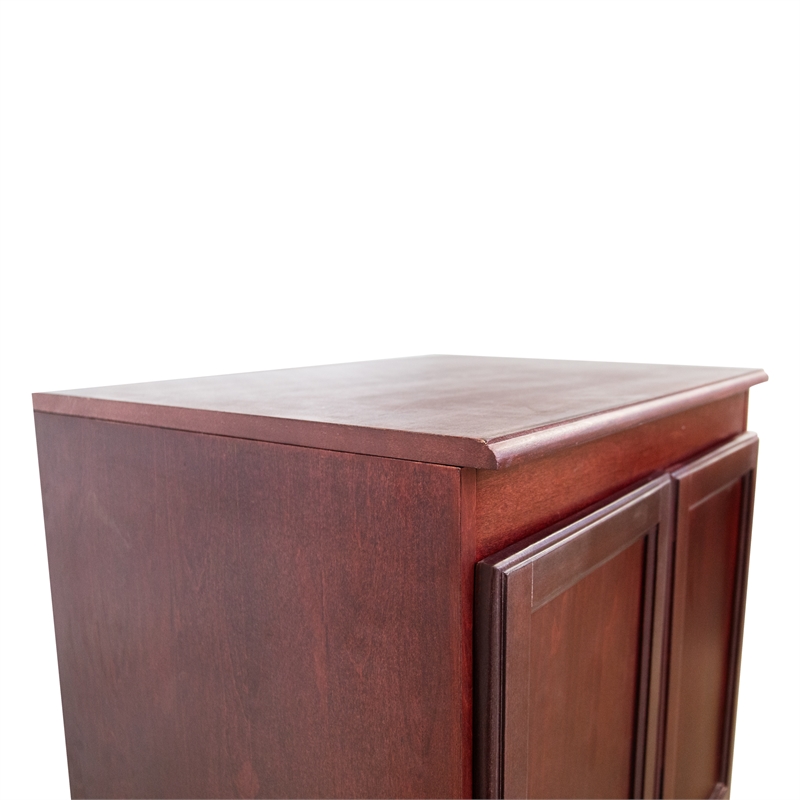 Concepts in Wood Armoire Wardrobe Closet - 6 ft Tall - Cherry