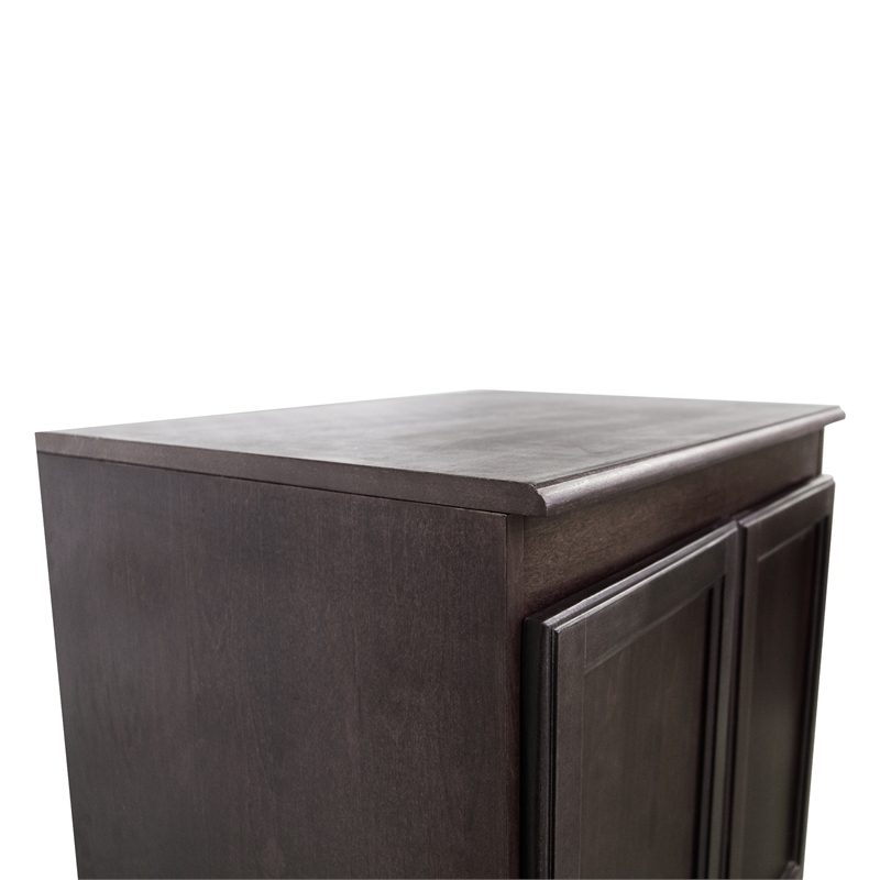 Concepts in Wood Armoire Wardrobe Closet - 6 ft Tall - Espresso