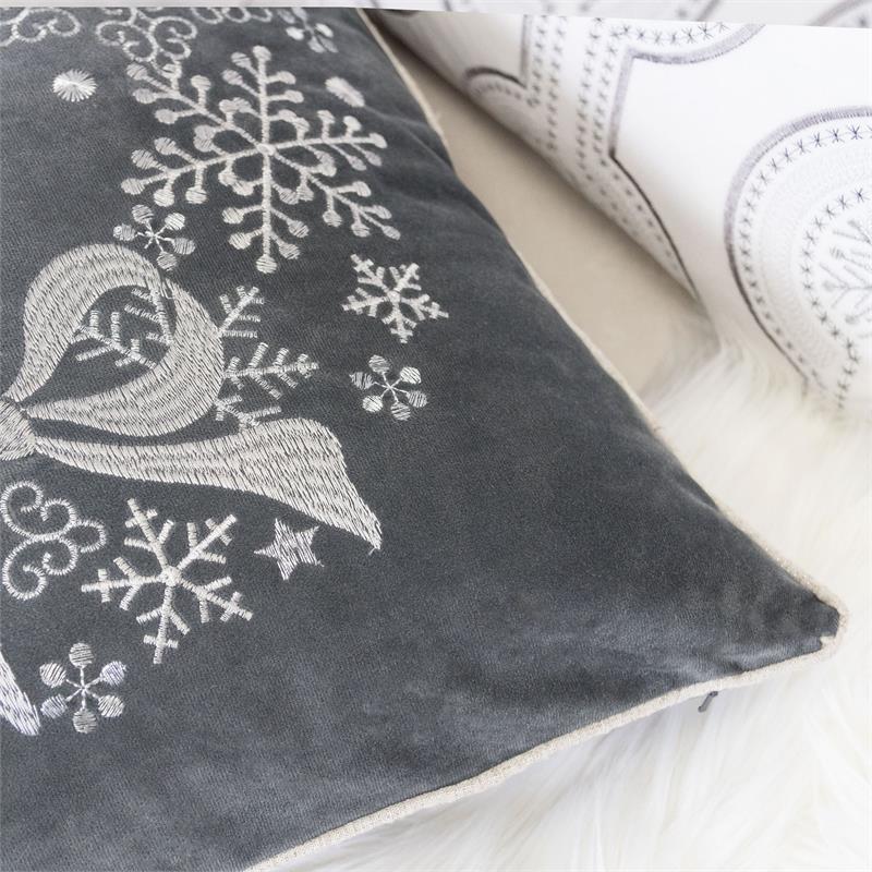 Homey Cozy Merry Christmas Holiday Oversized Fabric Pillow with