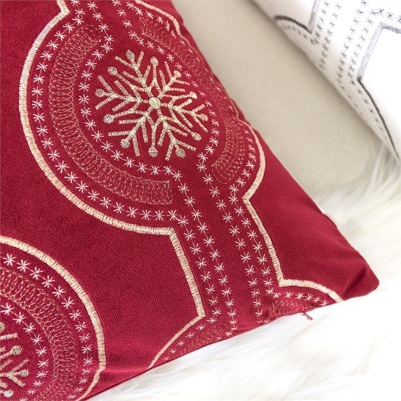 Homey Cozy Merry Christmas Holiday Oversized Fabric Pillow with