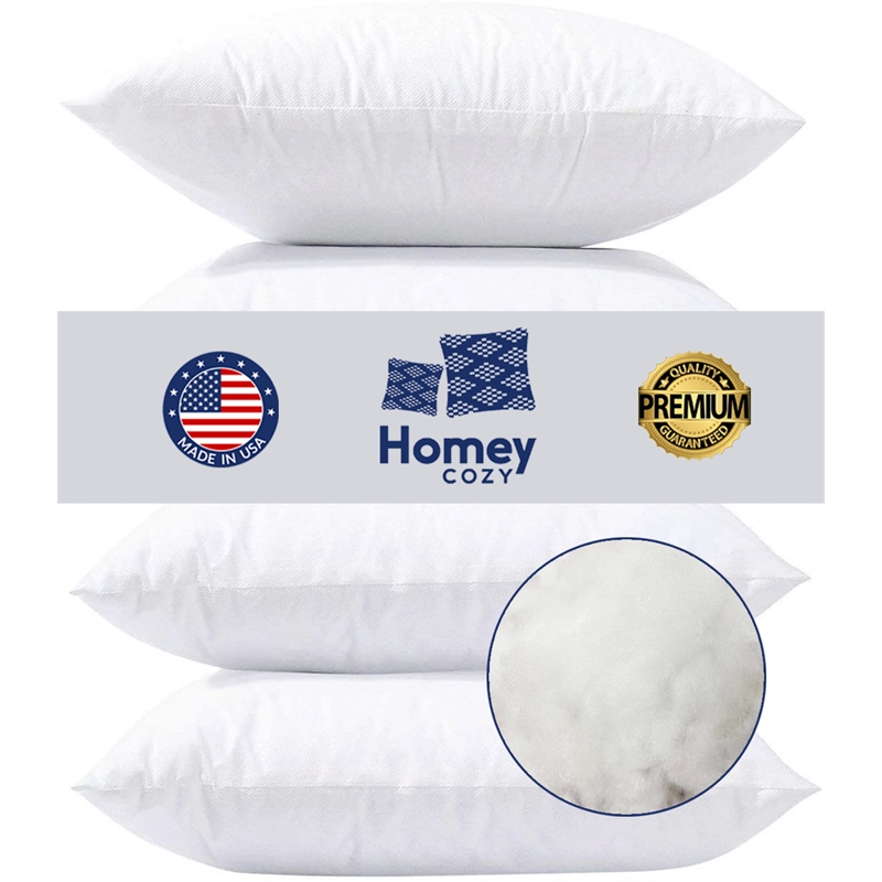 Down Alternative Non Woven Fabric Classic White Pillow Insert 18