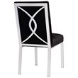 Uptown Club Paris Contemporary Velvet Upholstered Dining Side Chair in Black