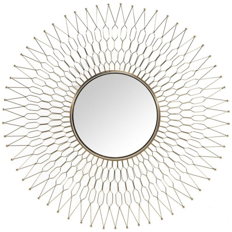 Uptown Club Athena Contemporary Sunburst Frame Decorative Wall Mirror ...