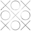 Uptown Club 9 Piece Large Metal Tic Tac Toe Wall Sculpture Set in Silver