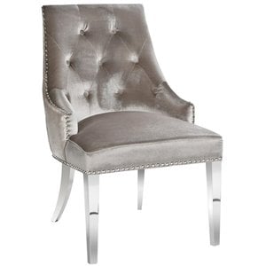 Uptown Club Baffin Dining Chair in Gray Velvet
