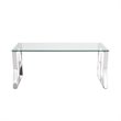 Uptown Club Lily Stainless Steel Coffee Table in Silver