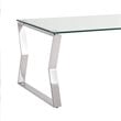 Uptown Club Lily Stainless Steel Coffee Table in Silver
