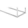 Home Gear Mobi Contemporary Faux Leather Tufted Bench in Light Gray