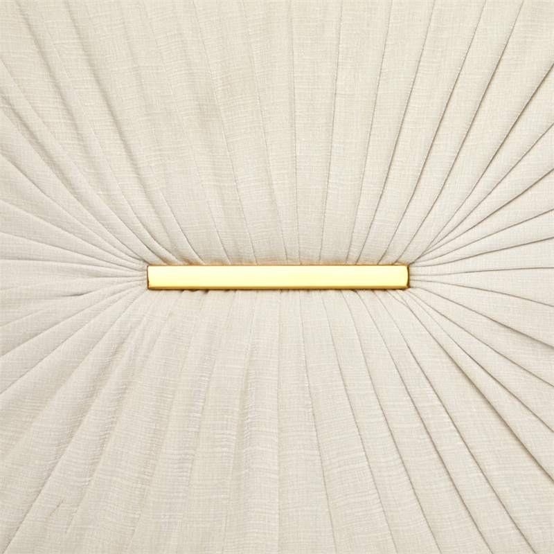 Uptown Club Lake Fabric Upholstered Loveseat with Arms in Rich Beige and Gold