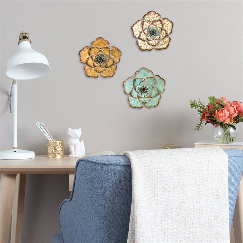 Stratton Home Decor 3 Piece Rustic Flower Wall Set Cymax Business - Stratton Home Decor Rustic Flower Stratton Home Decor 3 Piece Rustic Flower Wall Set Cymax Business - Stratton Home Decor Rustic Flower