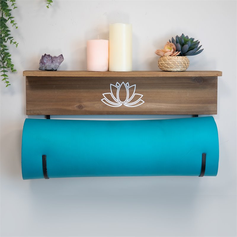 DIY Yoga Mat Wall Holder