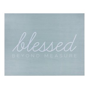 stratton home decor blessed beyond measure farmhouse wood wall art in blue