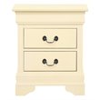 Glory Furniture Louis Phillipe 2 Drawer Nightstand in Beige