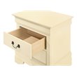 Glory Furniture Louis Phillipe 2 Drawer Nightstand in Beige