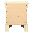 Glory Furniture Louis Phillipe 2 Drawer Nightstand in Beige