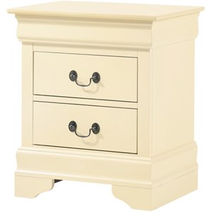 glory furniture louis phillipe 2 drawer nightstand a