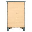 Glory Furniture Louis Phillipe 5-Drawers Bedroom Chest in Teal
