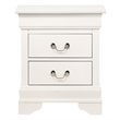 Glory Furniture Louis Phillipe 2 Drawer Nightstand in White