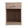 Glory Furniture Lindsey Manufactured Wood 1-Drawer RTA Nightstand in Sandle Wood