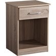 Glory Furniture Lindsey Manufactured Wood 1-Drawer RTA Nightstand in Sandle Wood