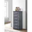 Glory Furniture Boston Lingerie Chest in Gray