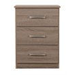 Glory Furniture Boston 3 Drawer Nightstand in Sandle Wood