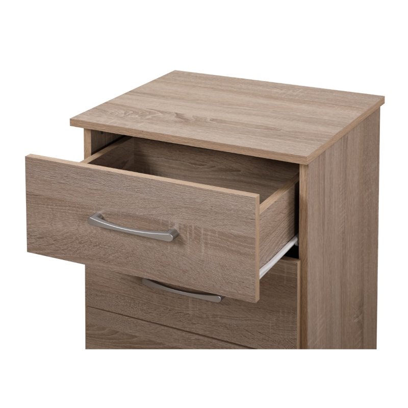 Glory Furniture Boston 3 Drawer Nightstand in Sandle Wood
