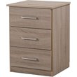 Glory Furniture Boston 3 Drawer Nightstand in Sandle Wood