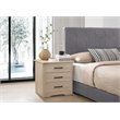 Glory Furniture Hudson 3 Drawer RTA Nightstand in Sandle Wood