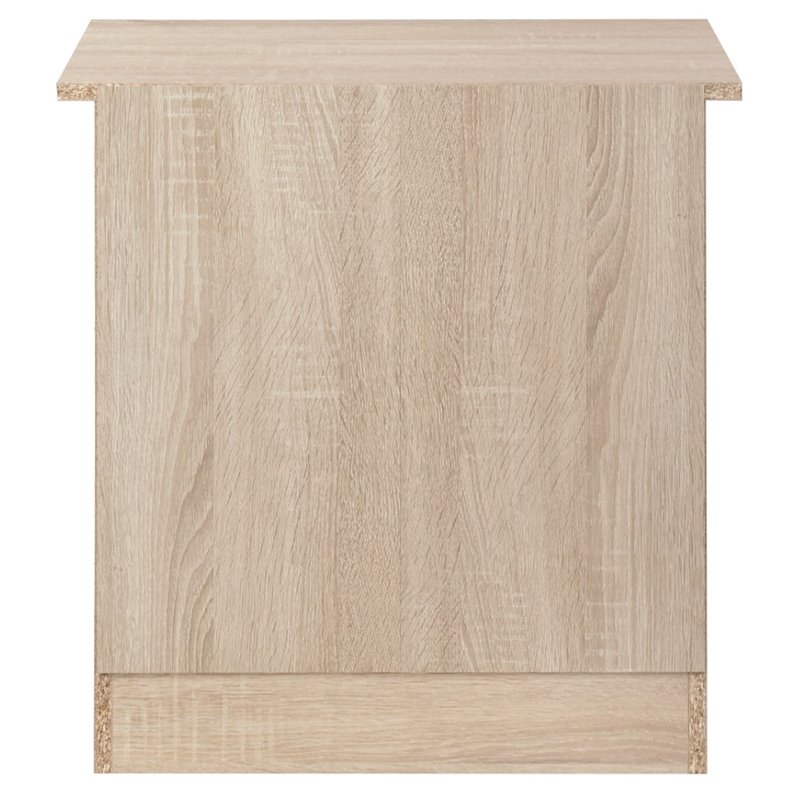 Glory Furniture Hudson 3 Drawer RTA Nightstand in Sandle Wood