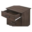 Glory Furniture Hudson 3 Drawer RTA Nightstand in Wenge