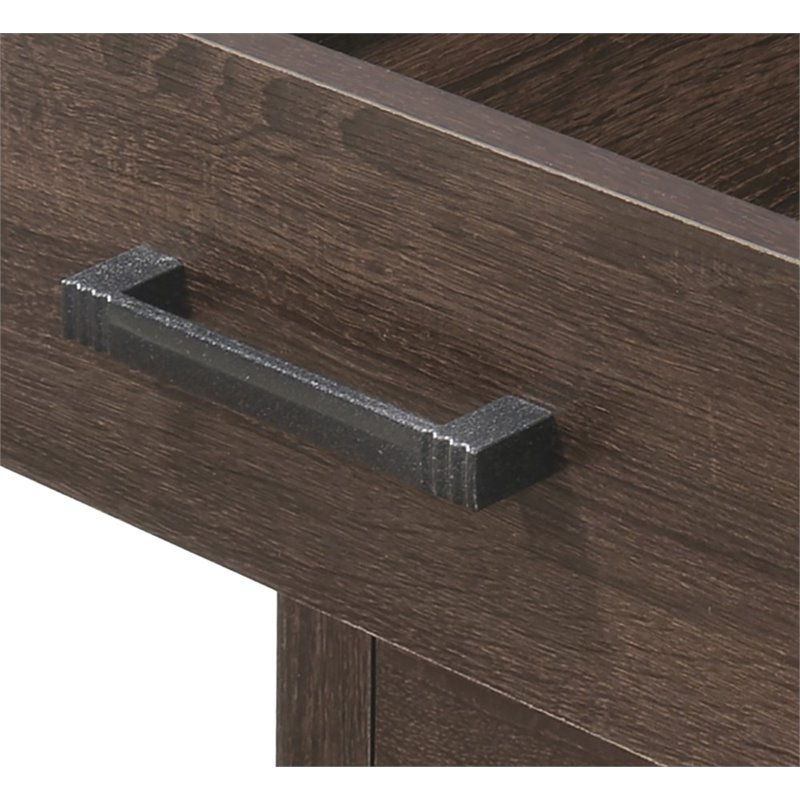 Glory Furniture Hudson 3 Drawer RTA Nightstand in Wenge
