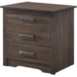 Glory Furniture Hudson 3 Drawer RTA Nightstand in Wenge