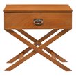 Glory Furniture Xavier Solid Wood 1-Drawer Nightstand in Oak