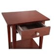 Glory Furniture Dalton 1 Drawer Nightstand in Cherry