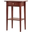Glory Furniture Dalton 1 Drawer Nightstand in Cherry