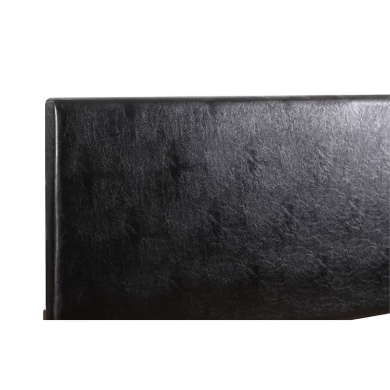 Glory Furniture Nova Faux Leather Upholstered Full Headboard in Black
