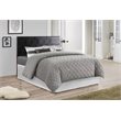 Glory Furniture Nova Faux Leather Upholstered Queen Headboard in Black