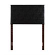 Glory Furniture Nova Faux Leather Upholstered Twin Headboard in Black